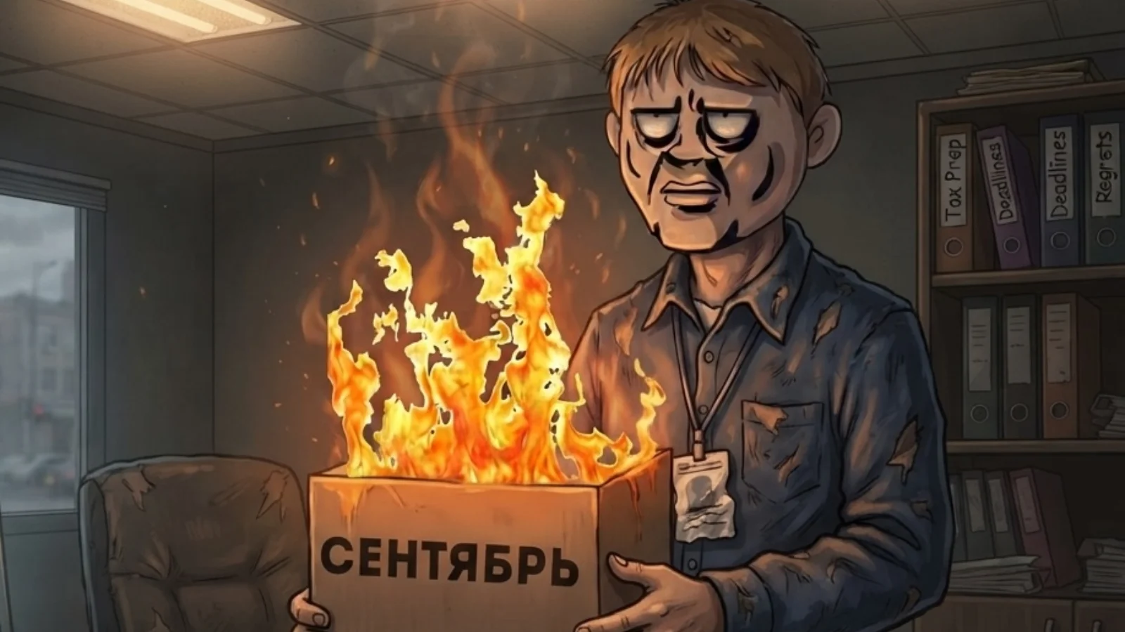 Мем "Сентябрь горит"
