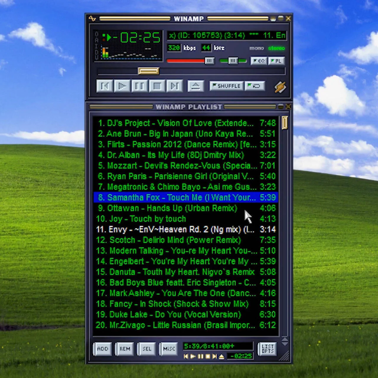 Музыкальный плеер (аудиопроигрыватель) Winamp